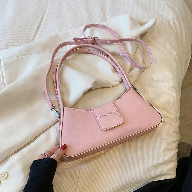 Small PU Leather Shoulder Bag – Minimal Designer Style