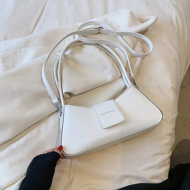 Small PU Leather Shoulder Bag – Minimal Designer Style